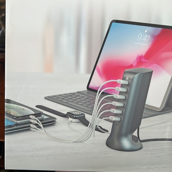 Atomi Charge Tower Pro USB Desktop Charging Station w/Ai Rapid Charge Technology - Picture 3 of 4